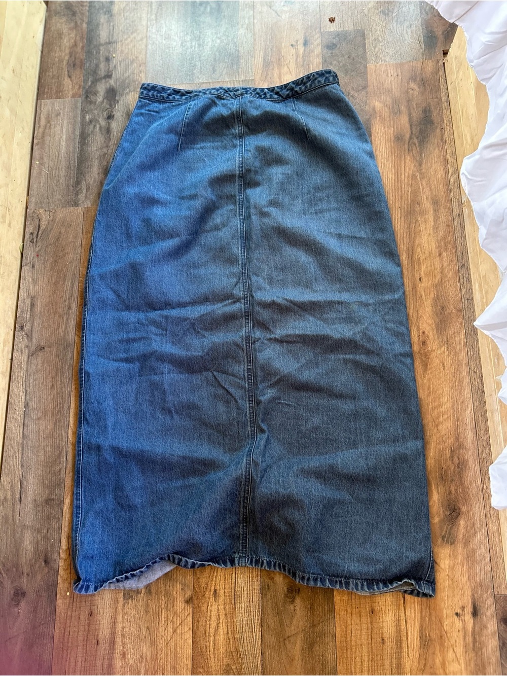 Charter Club Dark Blue Denim Midi Skirt